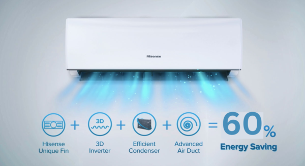 Hisense Inverter Split AC 12TV 60HC - Image 2